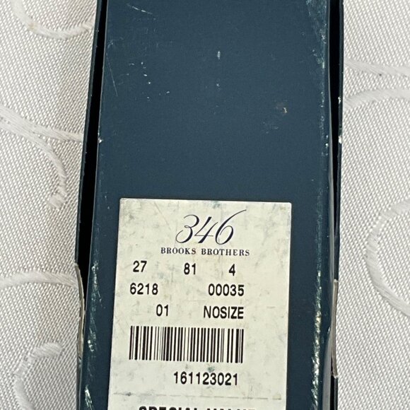 Brooks Brothers 346 Leather & Metal Key Fob With Box - Picture 6 of 6